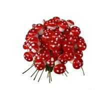 Hongos de espuma coloridos, pequeños paisajes, decoración de macetas, adornos de jardín, simulación para manualidades de Navidad (2 cm)