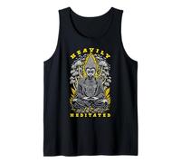 Hongos mágicos psicodélicos de Buda de Yoga fuertemente meditados Camiseta sin Mangas