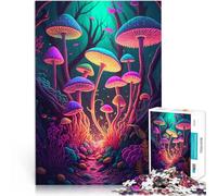 Hongos psicodélicos Puzzle de 1000 Piezas para Adultos Ayuda al Cerebro a ejercitar Juguetes adictivos para Cultivar la Paciencia. Una Obra de Arte 38x26cm