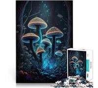 Hongos psicodélicos Rompecabezas para Adultos de 1000 Piezas Ayuda al Cerebro a ejercitar Juguetes adictivos para Cultivar la Paciencia. Gran Regalo 38x26cm