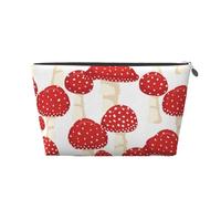 Hongos Rojos del agárico de Mosca, Bolsa de artículos de tocador Bolsa de Maquillaje Bolsa de cosméticos Bolsa de artículos de tocador de Viaje portátil
