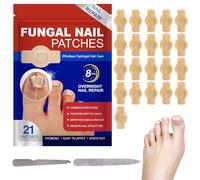 Hongos Uñas de Pies,21pcs Fungal Nail Patches,Urgo Uñas Dañadas Hongos,Parches para Tratamiento Hongos las Uñas,Parches Reparadores Uñas para Pies,Parches Correctores para Uñas Los Pies