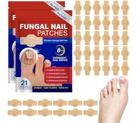 Hongos Uñas de Pies,42pcs Fungal Nail Patches,Urgo Uñas Dañadas Hongos,Parches para Tratamiento Hongos las Uñas,Parches Reparadores Uñas para Pies,Parches Correctores para Uñas Los Pies