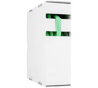 Hongshang 211114358 Tubo termorretráctil sin pegamento, verde, 1,20 mm, 0,60 mm, tasa de encogimiento: 2:1, 15 m