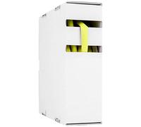 Hongshang 211144348 Tubo termorretráctil sin pegamento, amarillo, 3,20 mm, 1,60 mm, tasa de encogimiento: 2:1, 15 m