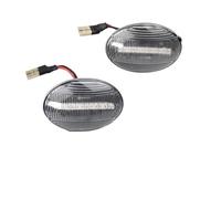 HONGSHIZI Blinker Coche 2x Para Fiesta III IV Para MK3 MK4 KA Mondeo I Transit Tourneo LED Dinámico Señal De Giro Variable Luz Indicadora Lateral Intermitentes Led(Dynamic Crystal)