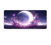 HongXINGDd Alfombrilla extensa para ratón Grande con Borde Cosido, Base Antideslizante de Goma, Alfombrilla para Juegos Resilient XL Lavable para Oficina y hogar