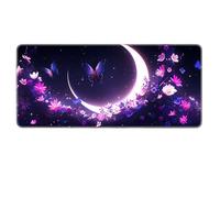 HongXINGDd Alfombrilla extensa para ratón Grande con Borde Cosido, Base Antideslizante de Goma, Alfombrilla para Juegos Resilient XL Lavable para Oficina y hogar