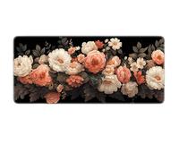 HongXINGDd Beautiful Flowers Large Gaming Mouse Pad XL Superficie Lisa con Bordes cosidos y Base Antideslizante Big Mousepad para Oficina, casa, Trabajo y Juegos