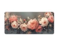 HongXINGDd Beautiful Flowers Large Gaming Mouse Pad XL Superficie Lisa con Bordes cosidos y Base Antideslizante Big Mousepad para Oficina, casa, Trabajo y Juegos
