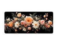HongXINGDd Beautiful Flowers Large Gaming Mouse Pad XL Superficie Lisa con Bordes cosidos y Base Antideslizante Big Mousepad para Oficina, casa, Trabajo y Juegos