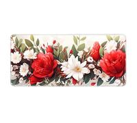 HongXINGDd Beautiful Flowers Large Gaming Mouse Pad XL Superficie Lisa con Bordes cosidos y Base Antideslizante Big Mousepad para Oficina, casa, Trabajo y Juegos