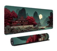 HongXINGDd Superficie Suave Alfombrilla para Ratón de Computadora Portátil Estética de Cultura Japonesa Base Antideslizante Costuras Resistentes Juego PC