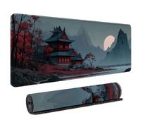 HongXINGDd Superficie Suave Alfombrilla para Ratón de Computadora Portátil Estética de Cultura Japonesa Base Antideslizante Costuras Resistentes Juego PC