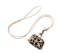 HONGXINHAO Bolsas de cuero vintage resistentes para guardar auriculares y monedas, diseños pequeños y largos para mujeres y mujeres de moda, beige, Handbag: 3.5 * 5.5cm; Triangle bag: 7 * 8cm