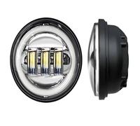 HONGYISM Faro Delantero Para Moto Faro Delantero LED E24 DOT 7 "para V-star Para Drag Star 650 1100 Para Road 1600 1700 Para Royal 1300 45" Luces Antiniebla Que Pasan(4.5 Fog lights B1S)