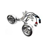 HONGYISM Faro Delantero Para Moto Kit Lámpara Led Auxiliar Motocicleta Antiniebla Para Indian Para Chieftain Para Dark Para Horse Para Elite Para Roadmaster 2018-2023(Cromo)