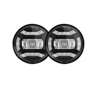 HONGYISM Faro Delantero Para Moto Par Luces Antiniebla Motocicleta 45" 1/2 Pulgadas 5 Que Pasan Auxiliares Para Classic Para FLHR Para Road Para King Accesorios Foglamp(Negro)