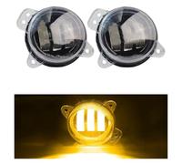 HONGYISM Faro Principal 2 Piezas Para VW Para Polo MK4 9N3 2005 2006 2007 2008 2009 30W Canbus Coche Ojo Ángel Luz LED Antiniebla DRL Lámpara Circulación Diurna Faros Delanteros