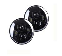 HONGYISM Faros Faros Delanteros De 7" Para Land Para Rover Para Defender 90 110 Kit LED Redondos Ojos Ángel Halo Accesorio Todoterreno