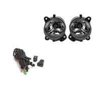 HONGYISM Faros Para VW T5 Para Multivan Para Caravelle 2003-2010 Cubierta Luz Antiniebla Gris Parrilla Arnés Cables Interruptor Luces LED Kit Accesorios
