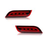 HONGYISM Lámpara Trasera Coche Luces Reflectoras De Parachoques LED Para Subaru, Antiniebla Traseras Freno Y Señal Giro(Red Lens)