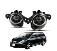 HONGYISM Luces Antiniebla Conjunto Luz LED Antiniebla Coche Lámpara Conducción Diurna Antiniebla Ojo Ángel DRL 4000LM 30W 12V Para Nissan Para Wingroad 2002-2005 Antiniebla(White Fog Light)