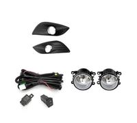 HONGYISM Luces Antiniebla Cubierta Luz Antiniebla Faro LED Kit Interruptor Arnés Con Bisel Cromado Luces Antiniebla Para Ford Para Focus 2 MK2 2009 2010 2011 Antiniebla(1 set halogen)
