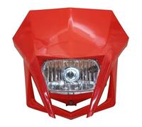 HONGYISM Moto Faro Careta Carenado Deportivo Doble Para CRF150 230 XR YP20 2016 2017 2018 2019-2023, Faro Delantero Para Motocross Y Dirtbike(Rojo)