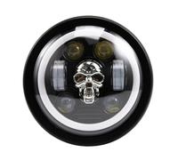 HONGYISM Moto Faro Careta Faro LED Retro Para CB400 SFC70, Para Keeway Superlight 125 VN900, 6,5 Pulgadas, Halo DRL