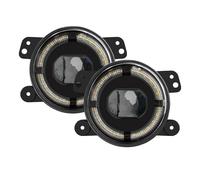 HONGYISM Moto Faro Careta Faros Antiniebla LED Redondos Magnum 2 X 4 Pulgadas Para Wrangler JK 2007-2017, Luces Conducción Delanteras Todoterreno