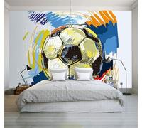 HongYouQi Paisaje De Fútbol 3D Moderno Papel Tapiz Decoración Dormitorio Texturizado Casa Sala De Estar Fondo De Tv-250Cm×170Cm