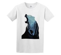 HONGZHENBAO The Revenant Grizzly Bear T-Shirt Mens White Unisex Tees Shirt L