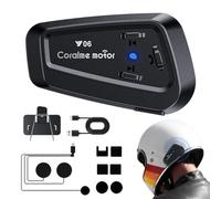 Honhoha Auriculares inalámbricos para Cascos | Auriculares inalámbricos Impermeables: cancelación de Ruido, Auriculares de intercomunicación de Motocicleta para Cascos integrales