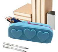 Honhoha Cartuchera de Silicona Organizadora de Silicona con Compartimentos | Estuche portabolígrafos de gran capacidad para escuela primaria aula oficina trayectos aire libre viaje diario