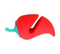 Honhoha Elevador de tapa de cacerola, Levantador de tapa de olla de silicona | Pot Minder para evitar que hierva,Herramienta de tapón antiderrames en forma de pimienta, creativa para olla de sopa,