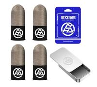 Honhoha Fundas para Dedos de Juegos para teléfonos móviles | Fundas para Dedos a Prueba de Sudor - Estabilizador Que Brilla en la Oscuridad, Soporte de compresión, Controlador de Mano para Juegos,