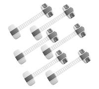 Honhoha Gabinetes a prueba de bebés,Cerraduras para cajones A prueba de bebés, Cerraduras de gabinete ajustables 6 piezas a prueba de bebés, Cerradura de gabinete, cerraduras de inodoro a prueba de