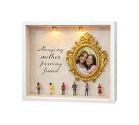 Honhoha Kit - con Figurines y el Recuerdo del Día de la Madre - Marco de Regalo para el Día de la Madre,para Mujer Mamá Abuela Decoración Hogar Oficina Colegio Regalo Cumpleaños