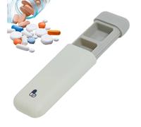 Honhoha Pastillero 3 veces al día, Pastillero 3 veces al día | Pequeño estuche para medicamentos,Caja organizadora de pastillas portátil ligera, contenedor diario para tabletas, para aceites de