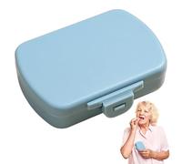 Honhoha Pequeño pastillero, pequeño organizador de pastillas | Pastillero de 6 compartimentos,Pastillero portátil, pastillero, pastillero, organizador de pastillas, estuche de vitaminas para viajes