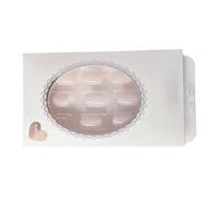 Honhoha Prensas para uñas, uñas postizas | Uñas postizas Warable,24 piezas sin pegamento prensa en uñas, uñas postizas cortas, kit de uñas postizas extraíbles para mujeres