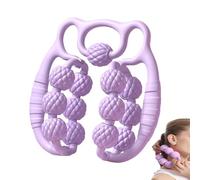 Honhoha Rodillo para pantorrillas, Rodillo para piernas | Masajeador de piernas con anillo de doble | Masajeador de tejido profundo, rodillo muscular antideslizante, rodillo manual para piernas,