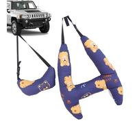 Honhoha Soporte para la cabeza del asiento de coche para niños, Almohada para el cuello para niños en forma de H, Cómoda almohada para reposacabezas de coche, almohadas suaves para el cuello para