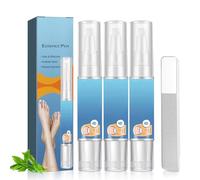 Honicemar Juego de 3 Lápices para Cuidado de Uñas con Lima - Hidratante y Fortalecedor para Cutículas de Uñas de Manos y Pies, Nail Care Pen Portátiles para Uñas Limpias y Bien Cuidadas