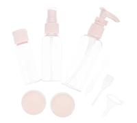 HONITANO 1 juego Botellas de Viaje Transparentes para Cosméticos Botellas Rellenables para Lociones Champús y Productos de Aseo Envases Vacíos Reutilizables para y Actividades al Aire