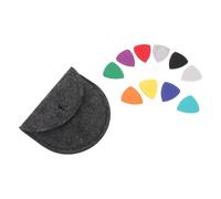 HONITANO 10 Piezas Púas de Fieltro Forma de Corazón para Ukulele Funda Redonda Accesorios Ergonómicos para Instrumentos Musicales que Reducen el Ruido y Facilitan la Organización