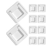 HONITANO 10 Piezas Topes Limitadores para Ventanas Correderas 10 Piezas, Cerraduras de Seguridad para Puertas Corredizas y Armarios, Tiradores Pequeños para Cajones, Protección Infantil