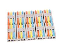 HONITANO 10 Piezas Unidades Conectores Eléctricos con Palanca Terminal de Cable Entradas y Salidas Bloque Divisor Rápido y Reutilizable Aislamiento Ignífugo para Cableado Seguro