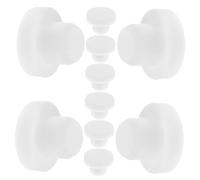HONITANO 10 Tapones De Silicona Para Vino Protectores De Tapón Sellos Para Botellas De Vino Al Vacío Gel De Sílice Blanco
